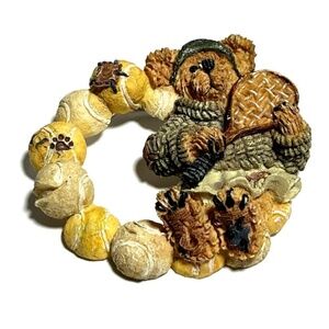 Vintage Boyds Bears Tennis Player Lapel Brooch Pin
